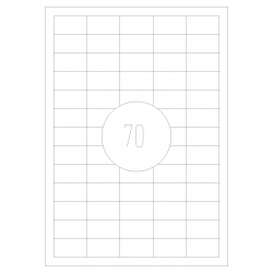 Etykiety samoprzylepne 38,2x21,2 100 szt. A4 MAT